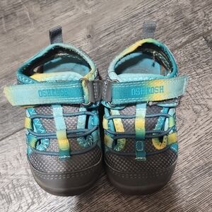 OshKosh B'gosh Toddler Gray and Blue Shoes Size 4m